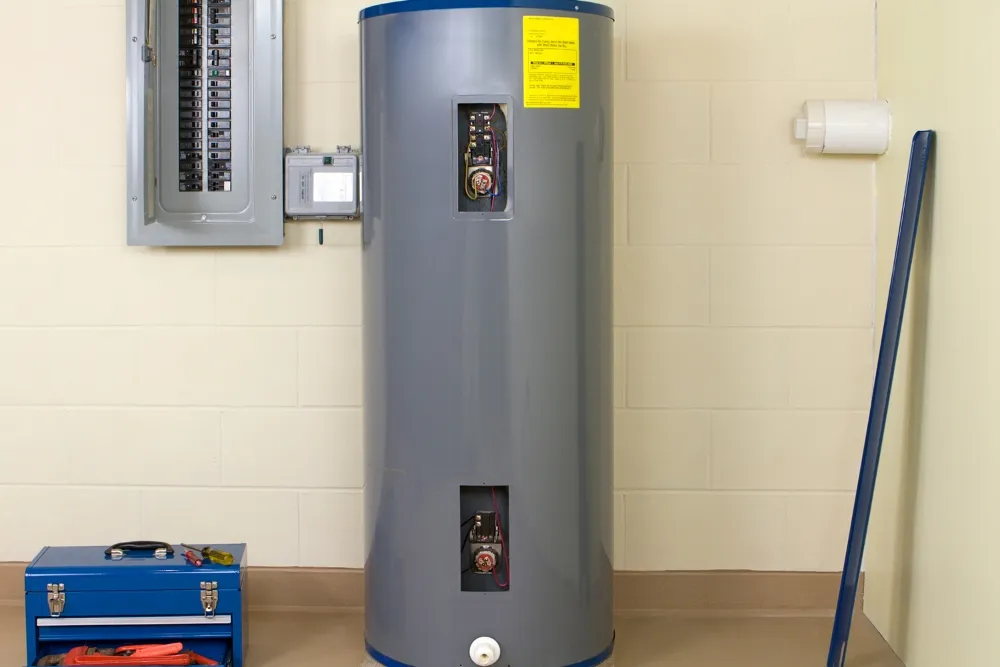 gray water heater tank